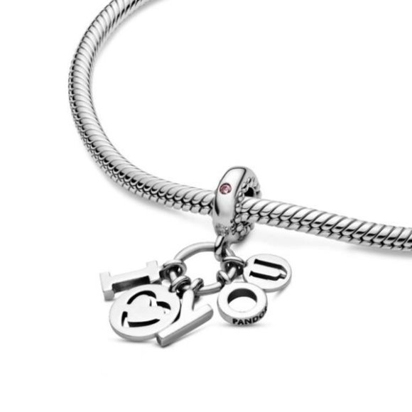 PANDORA I Love You Dangle Charm - Picture 4 of 4